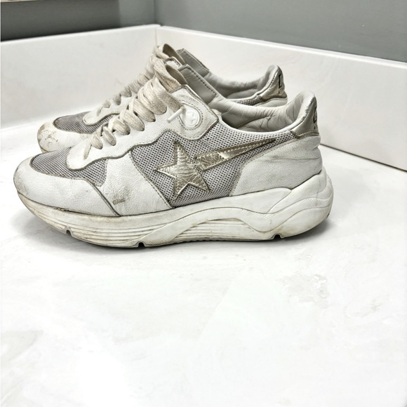 GOLDEN GOOSE - SIZE 35 - WHITE RUNNERS - Picture 6 of 9